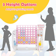Load image into Gallery viewer, Height Adjustable Drop-4 Game with Ring-toss, Basketball, Golf Club, Balls
