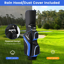 Load image into Gallery viewer, 14-Way Golf Cart Bag with 9 Zippered Pockets and Cooler Bag
