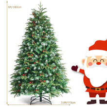 Load image into Gallery viewer, 6FT Pre-Lit Artificial Christmas Tree with 11 Lighting Modes
