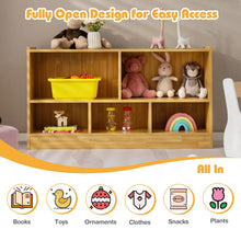 Load image into Gallery viewer, 5-Cubby Wooden Kids Storage Shelf Unit
