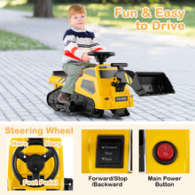 Load image into Gallery viewer, 6V Battery Powered Toy Bulldozer with Adjustable Arms
