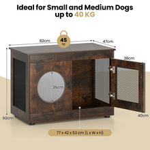 Load image into Gallery viewer, Dog Crate Furniture, Wooden Dog Cage with Chew-proof Metal Mesh

