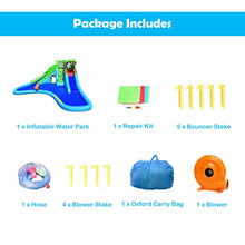 Load image into Gallery viewer, 7 in 1 Kids Bouncy Castle with 780W Blower, Inflatable Water Park with 2 Slides
