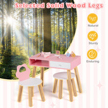 Load image into Gallery viewer, Kids Vanity Set, Girls Pretend Nail Salon Playset with Eye Shadow
