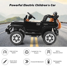 Load image into Gallery viewer, Kids Ride on Car, 12V Battery Powered Car with Remote Control, Lights, Music, Horn, 3 Speeds, Spring Suspension
