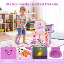 Load image into Gallery viewer, 4 in 1 Multi-sport Activity Center, Kids Basketball Hoop Set
