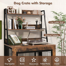 Load image into Gallery viewer, Dog Crate Furniture with Storage Shelves
