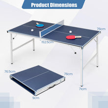 Load image into Gallery viewer, Folding Table Tennis Table, Portable Ping Pong Desk
