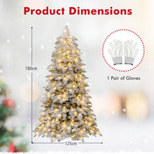 Load image into Gallery viewer, Artificial Xmas Tree Flocked Christmas Tree with Branch Tips
