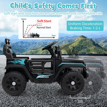Load image into Gallery viewer, Kids Ride on Car, 12V Battery Powered Toy Car with Remote Control, Lights, Music, Horn and Slow Start
