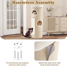 Load image into Gallery viewer, Cat House, 113 cm 4-Level Cat Cave Condo
