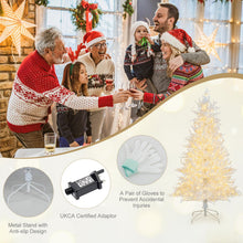 Load image into Gallery viewer, 6FT Pre-lit Christmas Tree with 383 Snow Flocked Branch Tips
