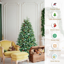 Load image into Gallery viewer, 6FT Pre-Lit Artificial Christmas Tree with 11 Lighting Modes
