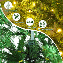 Load image into Gallery viewer, Pre-lit Artificial Pencil Christmas Tree with Warm White UL-listed Lights
