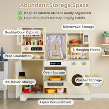 Load image into Gallery viewer, Kids Wooden Kitchen, Pretend Play Kitchen with Stoves
