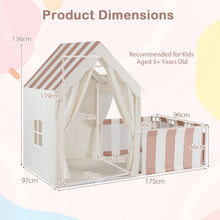 Load image into Gallery viewer, Kids Play Tent, Indoor Toddler Playhouse with Playpen
