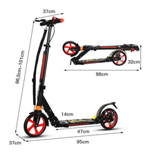 Load image into Gallery viewer, 3 Heights Adjustable City Scooters with Big Wheels

