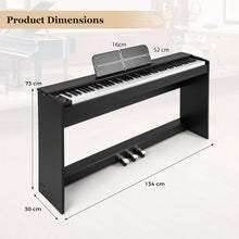 Load image into Gallery viewer, 88-Key Hammer Action Weighted Keyboard Upright Digital Piano for Beginners
