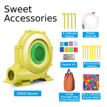 Load image into Gallery viewer, 5 in 1 Kids Bouncy Castle with 680W Blower
