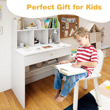 Load image into Gallery viewer, Kids Wooden Study Desk with Drawer and Storage Shelf
