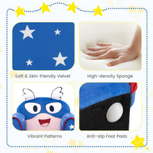 Load image into Gallery viewer, Kids Sofa Chair, Wooden Children Armchair with Cute Pattern and Non-slip Foot Pads
