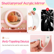 Load image into Gallery viewer, Make Up Pretend Dresser Desk Chair Set for Playroom Kids Room
