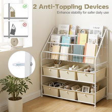 Load image into Gallery viewer, Toy Storage Organizer, Kids Bookshelf with 6 Removable Drawers

