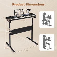 Load image into Gallery viewer, 61 Keys Kids Piano Keyboard with Adjustable Stand for Aged 3+ Years Old
