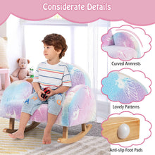 Load image into Gallery viewer, Upholstered Flannel Children Armchair with Anti-Slip Foot Pads
