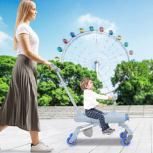 Load image into Gallery viewer, 2 in 1 Kids Ride on Push Car, Push Along Car with Adjustable Handle, LED Lighted Wheels
