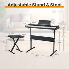 Load image into Gallery viewer, Electric Piano with Adjustable Stand &amp; Stool, 128 Rhythms
