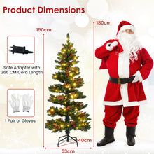 Load image into Gallery viewer, 150 CM Pre-Lit Artificial Christmas Tree Spiral Holiday Tree with 448 Branch Tips
