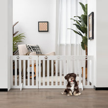 Load image into Gallery viewer, Freestanding Wooden Dog Barrier with 360 Degree Flexible Hinges
