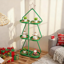 Load image into Gallery viewer, Christmas Plant Stand 3-Tier Tree-Shaped Side Table
