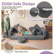 Load image into Gallery viewer, 14 PCS Modular Kids Play Couch Child Sectional Sofa Building Blocks Playset
