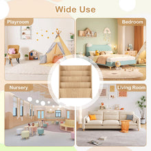 Load image into Gallery viewer, 4-Tier Wooden Children Bookshelf with Deep Compartments
