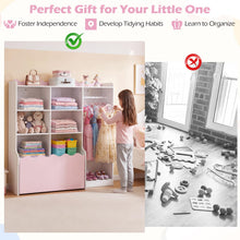 Load image into Gallery viewer, Kids Dress up Storage Wardrobe, Children Toy Storage Organizer
