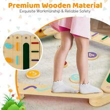 Load image into Gallery viewer, Wooden Balance Beam Toddler Balance Board with Stepping Stones
