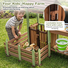 Load image into Gallery viewer, Fir Wood Barnyard Pretend Toy with Raised Planter Box
