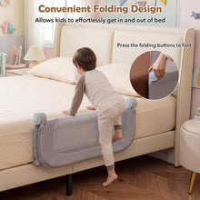 Load image into Gallery viewer, Bed Rail, Swing Down Toddler Safety Beds Guard with Adjustable Height
