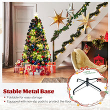 Load image into Gallery viewer, 4FT/5FT Pre-Lit Christmas Tree, Fiber Optic Artificial Xmas Trees
