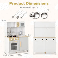 Load image into Gallery viewer, Toddler Wooden Toy Kitchen with Lights and Sounds

