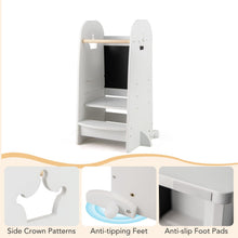 Load image into Gallery viewer, Wooden Kitchen Helper Stand with Adjustable Height
