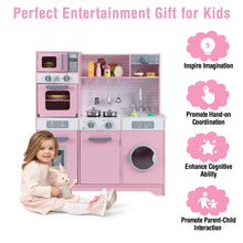 Load image into Gallery viewer, Kids Play Kitchen Toy Set with Water Dispenser and Sink
