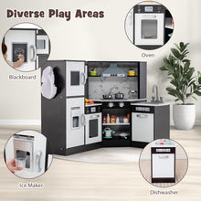 Load image into Gallery viewer, Kids Corner Kitchen Playset with Separated Washing Basin

