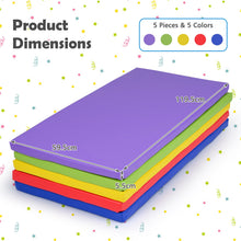Load image into Gallery viewer, 5 Pcs Kids Rest Mat, Portable Toddler Sleeping Pads with PU Covers
