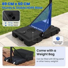 Load image into Gallery viewer, 4.1-10FT Height Adjustable Portable Basketball Hoop Outdoor
