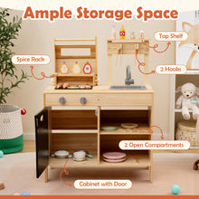 Load image into Gallery viewer, Kids Barbecue Playset, Wooden Children Kitchen with Sink
