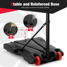 Load image into Gallery viewer, Portable 5.4FT-7FT Adjustable Basketball Backboard Hoop Net System
