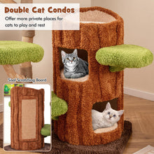 Load image into Gallery viewer, Cat Tree, Multi-level Cat Tower with 2-story Cat House, Sisal Scratching Posts &amp; Board
